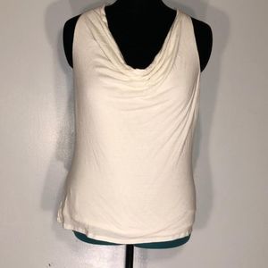 White House Black Market White Sleeveless Top